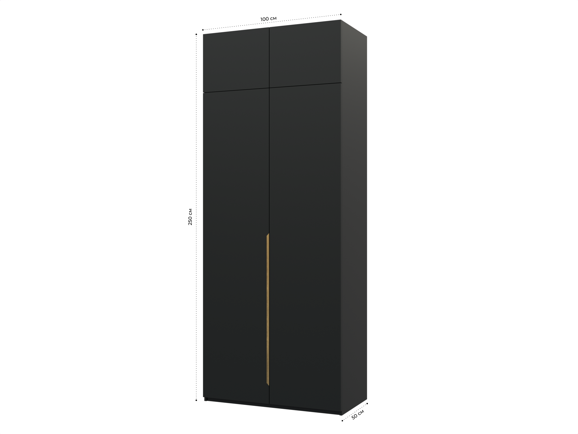 Распашной шкаф Пакс Альхейм 22 black (gold) ИКЕА (IKEA) изображение товара