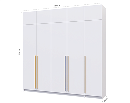 Изображение товара Распашной шкаф Пакс Фардал 87 gold ИКЕА (IKEA) на сайте adeta.ru