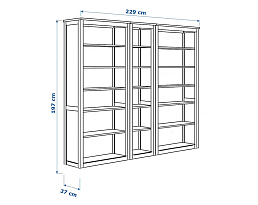 Изображение товара Стеллаж Хемнэс 415 white ИКЕА (IKEA) на сайте adeta.ru